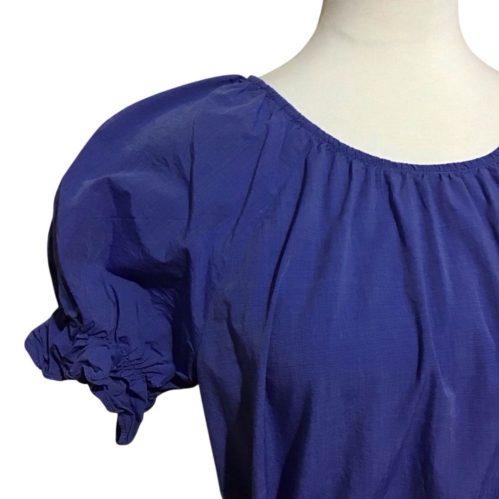 Ann Taylor Blue Mini Puff‎ Sleeve Sundress S - Picture 2 of 9